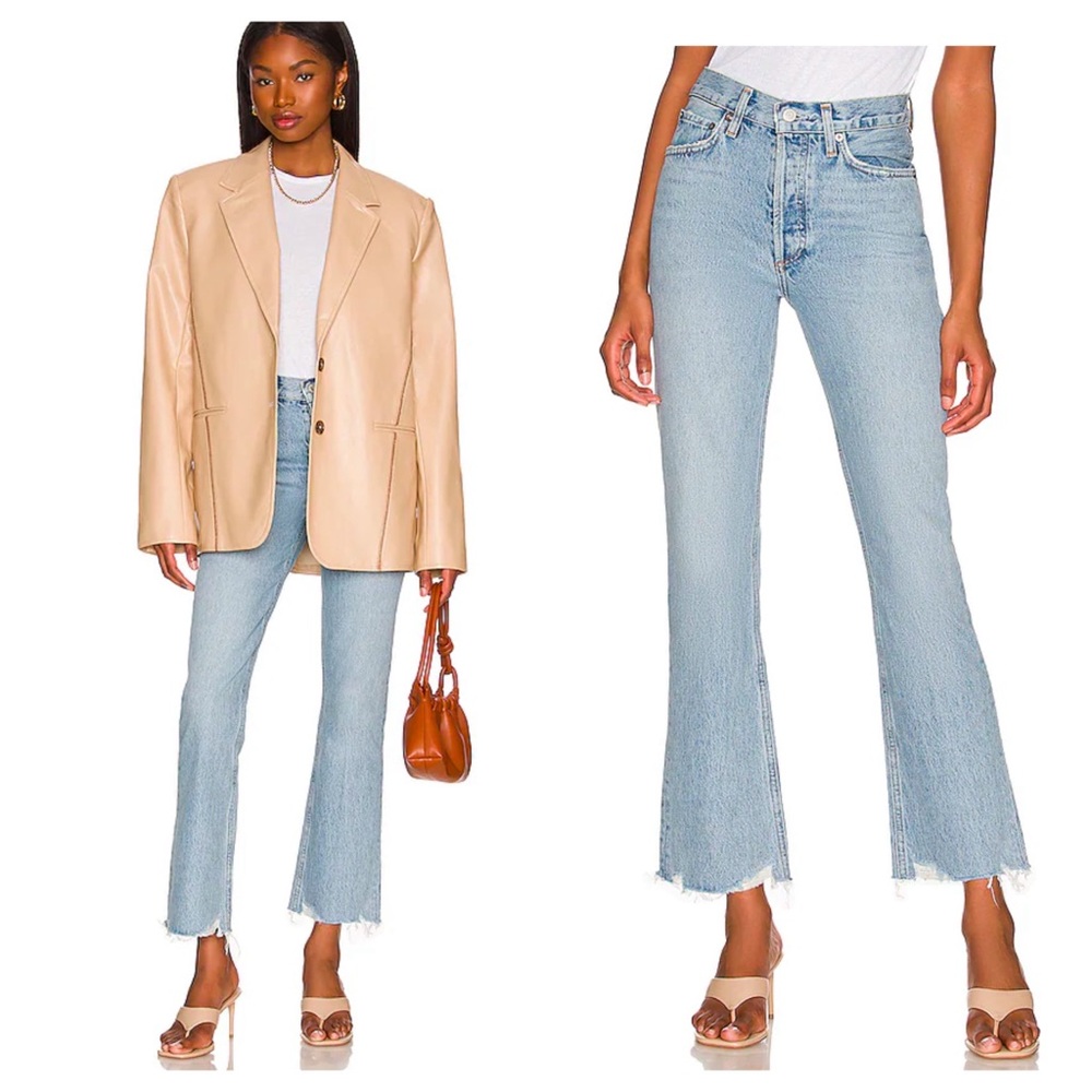 NWT AGOLDE Mid Rise Relaxed Boot Jeans